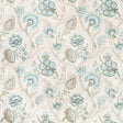 LEE JOFA 2020186.1323.0 WIMBERLY PRINT AQUA/SAGE Fabric - Eade's Wallpaper