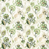 LEE JOFA 2020186.311.0 WIMBERLY PRINT LEAF/PEBBLE Fabric - Eade's Wallpaper
