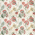 LEE JOFA 2020186.940.0 WIMBERLY PRINT BERRY/GOLD Fabric - Eade's Wallpaper
