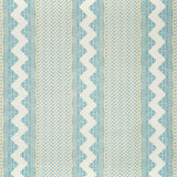 LEE JOFA 2020188.134.0 WHITAKER PRINT OCEAN/GOLD Fabric - Eade's Wallpaper