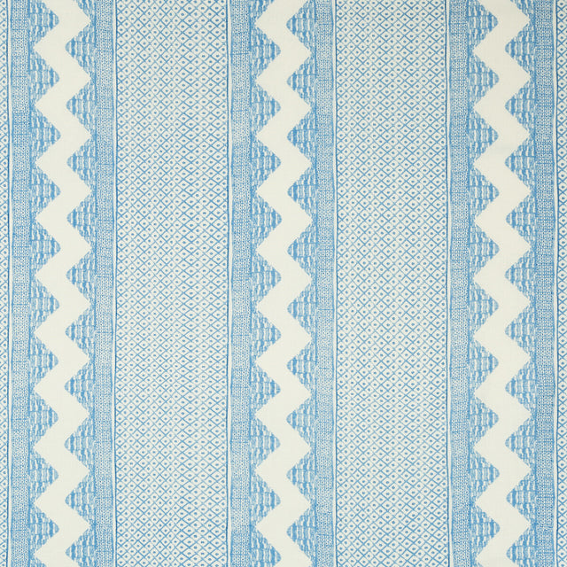 LEE JOFA 2020188.505.0 WHITAKER PRINT SKY/DELFT Fabric - Eade's Wallpaper