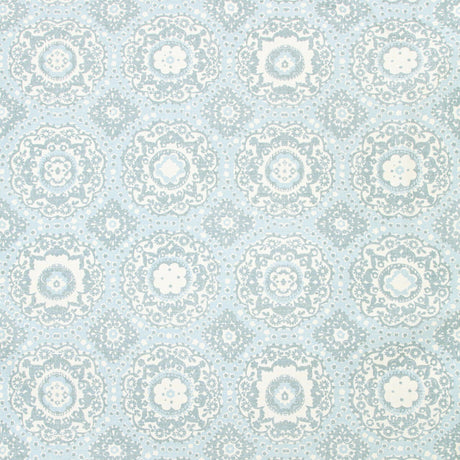LEE JOFA 2020190.13.0 BAYVIEW PRINT AQUA Fabric - Eade's Wallpaper