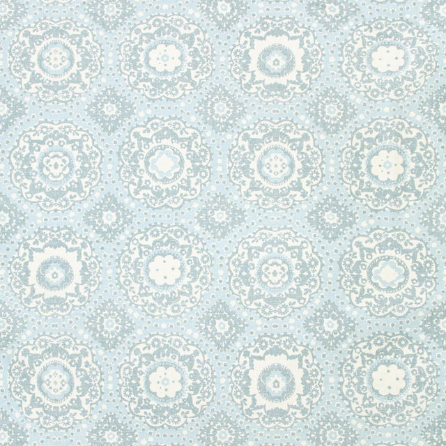 LEE JOFA 2020190.13.0 BAYVIEW PRINT AQUA Fabric - Eade's Wallpaper