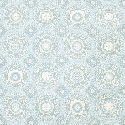 LEE JOFA 2020190.13.0 BAYVIEW PRINT AQUA Fabric - Eade's Wallpaper