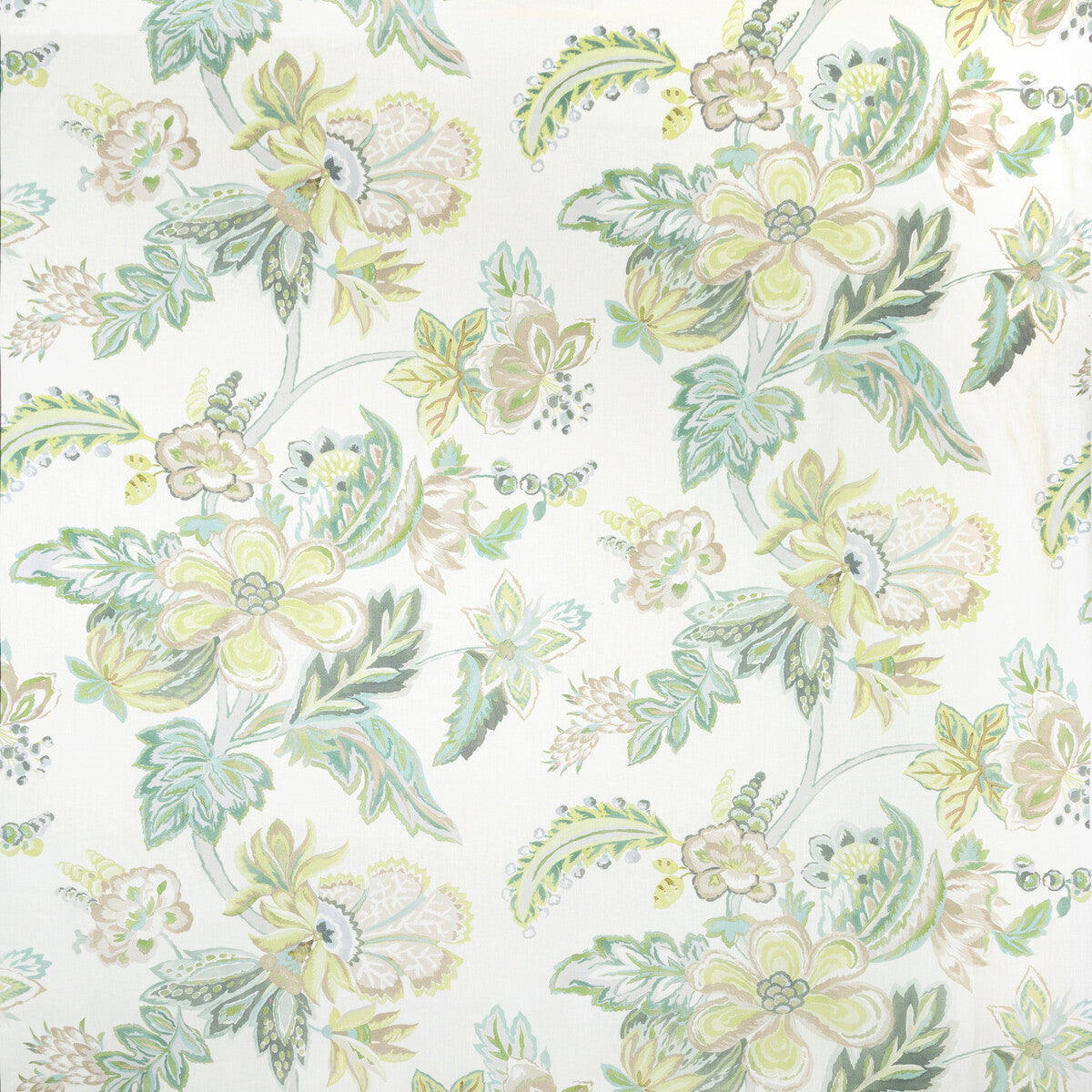 LEE JOFA 2020191.123.0 AUGUSTINE PRINT CELADON Fabric - Eade's Wallpaper