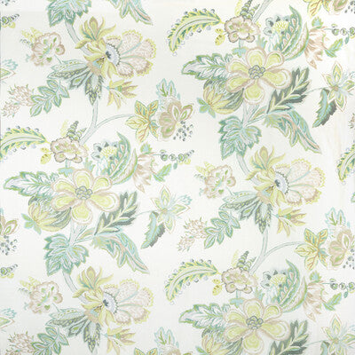 LEE JOFA 2020191.123.0 AUGUSTINE PRINT CELADON Fabric - Eade's Wallpaper