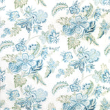 LEE JOFA 2020191.13.0 AUGUSTINE PRINT AQUA Fabric - Eade's Wallpaper