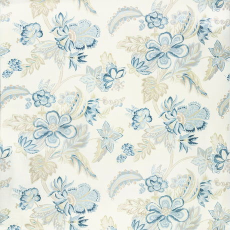 LEE JOFA 2020191.523.0 AUGUSTINE PRINT LAKE Fabric - Eade's Wallpaper