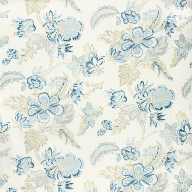 LEE JOFA 2020191.523.0 AUGUSTINE PRINT LAKE Fabric - Eade's Wallpaper