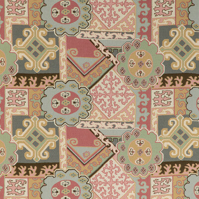 LEE JOFA 2020193.7134.0 BATANGAS PRINT PINK/MULTI Fabric - Eade's Wallpaper