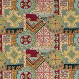 LEE JOFA 2020193.954.0 BATANGAS PRINT RED/MULTI Fabric - Eade's Wallpaper