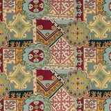 LEE JOFA 2020193.954.0 BATANGAS PRINT RED/MULTI Fabric - Eade's Wallpaper
