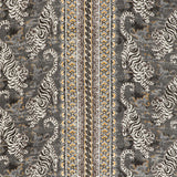 LEE JOFA 2020197.2146.0 BONGOL PRINT CHARCOAL Fabric - Eade's Wallpaper