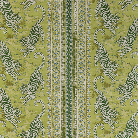 LEE JOFA 2020197.235.0 BONGOL PRINT KIWI Fabric - Eade's Wallpaper