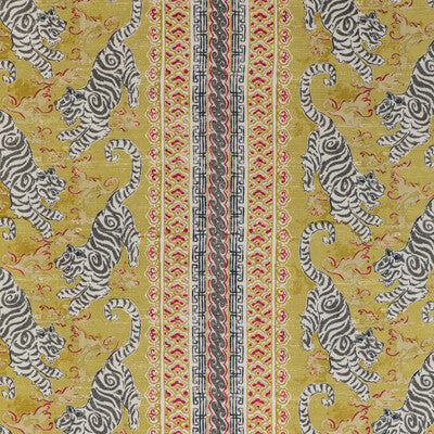 LEE JOFA 2020197.4039.0 BONGOL PRINT CITRINE Fabric - Eade's Wallpaper