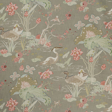 LEE JOFA 2020198.1067.0 LUZON PRINT FAWN Fabric - Eade's Wallpaper