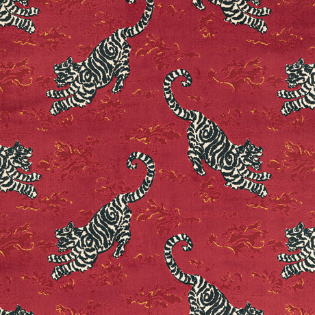 LEE JOFA 2020200.198.0 BONGOL VELVET CRIMSON Fabric - Eade's Wallpaper