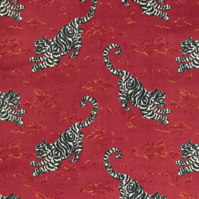 LEE JOFA 2020200.198.0 BONGOL VELVET CRIMSON Fabric - Eade's Wallpaper