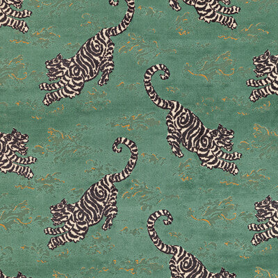 LEE JOFA 2020200.348.0 BONGOL VELVET JADE Fabric - Eade's Wallpaper