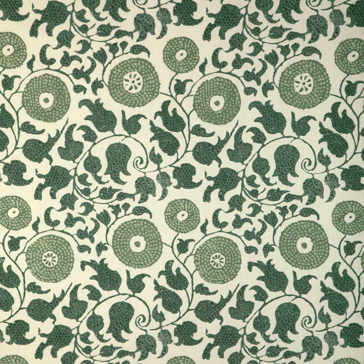 LEE JOFA 2020204.33.0 ELDORA PRINT JUNIPER/LEAF Fabric - Eade's Wallpaper