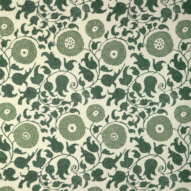 LEE JOFA 2020204.33.0 ELDORA PRINT JUNIPER/LEAF Fabric - Eade's Wallpaper