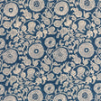 LEE JOFA 2020204.50.0 ELDORA PRINT INDIGO Fabric - Eade's Wallpaper