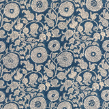 LEE JOFA 2020204.50.0 ELDORA PRINT INDIGO Fabric - Eade's Wallpaper
