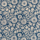 LEE JOFA 2020204.50.0 ELDORA PRINT INDIGO Fabric - Eade's Wallpaper