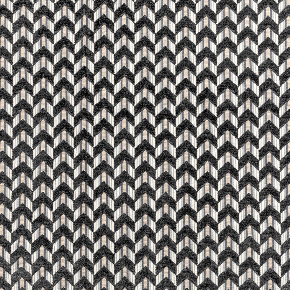 LEE JOFA 2020207.218.0 BAILEY VELVET CHARCOAL Fabric - Eade's Wallpaper
