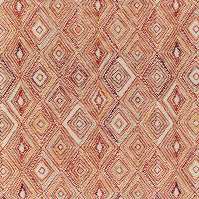 LEE JOFA 2020208.24.0 BOWEN EMBROIDERY PAPRIKA Fabric - Eade's Wallpaper