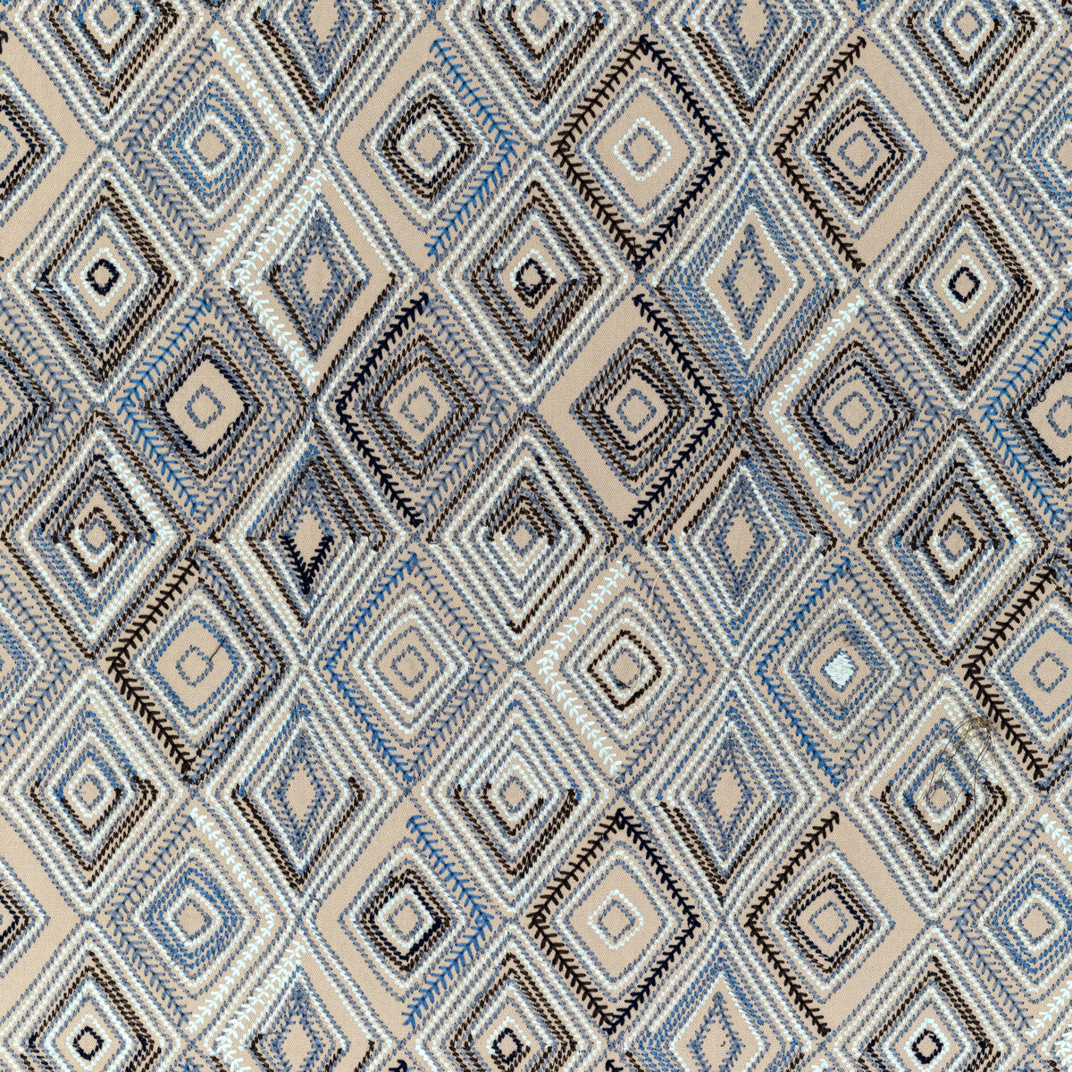 LEE JOFA 2020208.505.0 BOWEN EMBROIDERY DENIM Fabric - Eade's Wallpaper