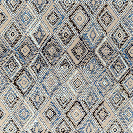 LEE JOFA 2020208.505.0 BOWEN EMBROIDERY DENIM Fabric - Eade's Wallpaper
