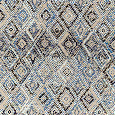LEE JOFA 2020208.505.0 BOWEN EMBROIDERY DENIM Fabric - Eade's Wallpaper