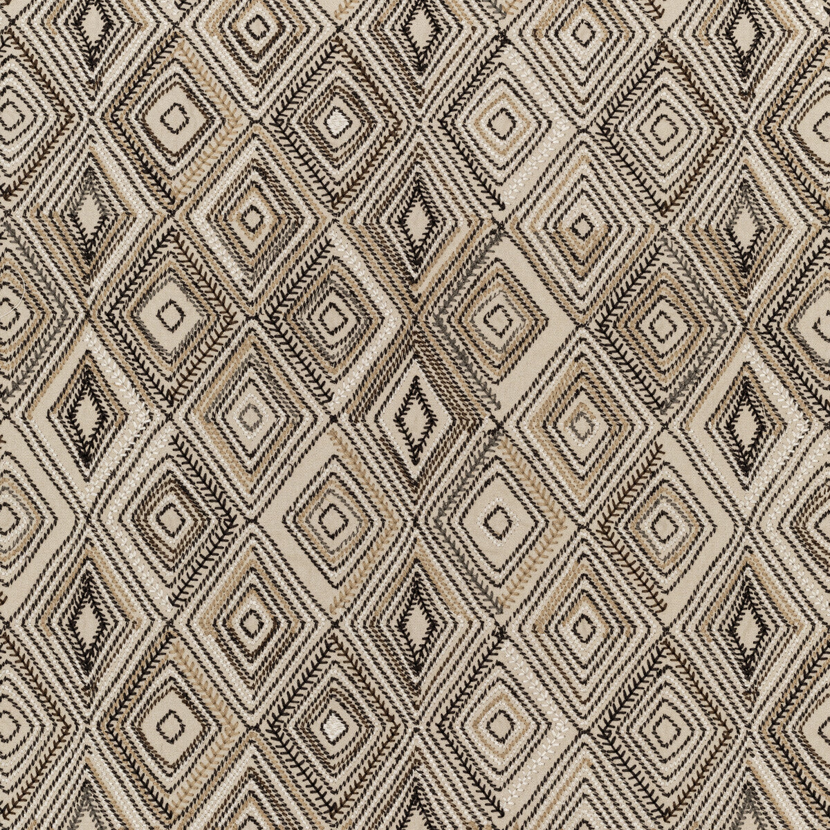 LEE JOFA 2020208.68.0 BOWEN EMBROIDERY TOBACCO Fabric - Eade's Wallpaper