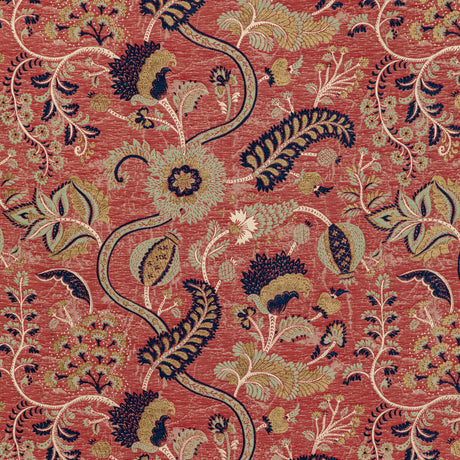 LEE JOFA 2020213.924.0 JARDIN BLEU RED/MULTI Fabric - Eade's Wallpaper