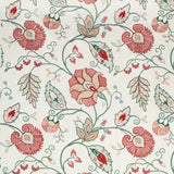 LEE JOFA 2020215.97.0 SHIRAZ EMB ROSE/JADE Fabric - Eade's Wallpaper