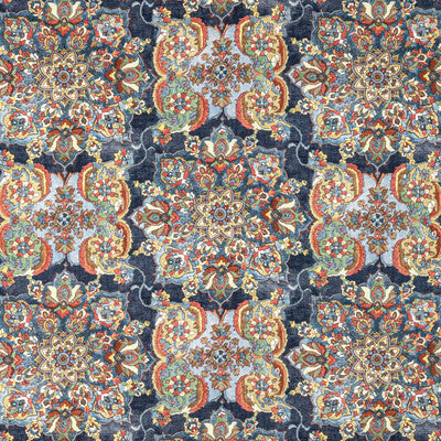 LEE JOFA 2020220.524.0 GRANADA PRINT DENIM Fabric - Eade's Wallpaper