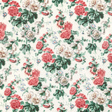 LEE JOFA 2020221.73.0 UPTON COTTON IVORY/PINK Fabric - Eade's Wallpaper