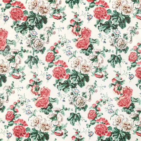 LEE JOFA 2020221.73.0 UPTON COTTON IVORY/PINK Fabric - Eade's Wallpaper