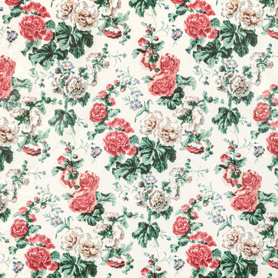 LEE JOFA 2020221.73.0 UPTON COTTON IVORY/PINK Fabric - Eade's Wallpaper