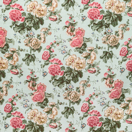 LEE JOFA 2020222.1516.0 UPTON LINEN SKY/PINK Fabric - Eade's Wallpaper