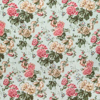 LEE JOFA 2020222.1516.0 UPTON LINEN SKY/PINK Fabric - Eade's Wallpaper