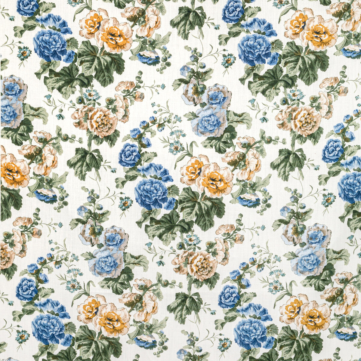 LEE JOFA 2020222.31.0 UPTON LINEN IVORY/CAPRI Fabric - Eade's Wallpaper