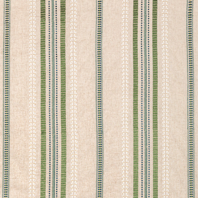 LEE JOFA 2020223.315.0 NAUTIQUE EMB GREEN/BLUE Fabric - Eade's Wallpaper