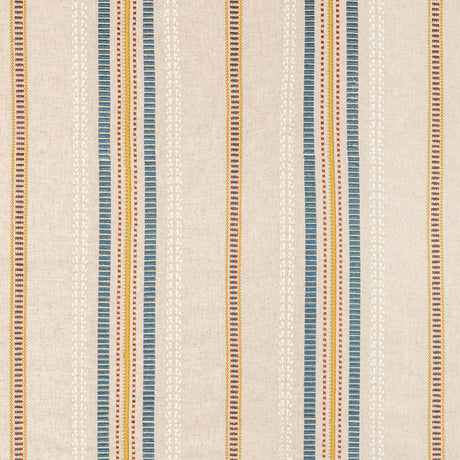 LEE JOFA 2020223.514.0 NAUTIQUE EMB DENIM/GOLD Fabric - Eade's Wallpaper