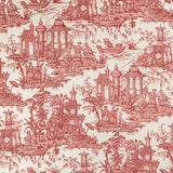 LEE JOFA 2020224.19.0 PAGODA TOILE GARNET Fabric - Eade's Wallpaper