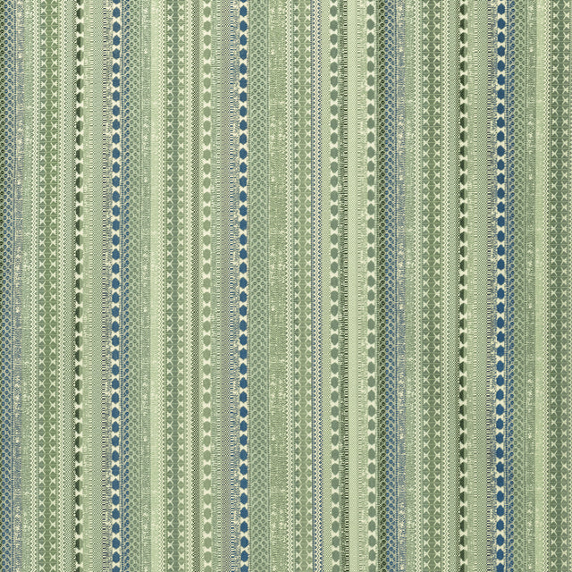 LEE JOFA 2021101.335.0 PALMETE WEAVE AQUA Fabric - Eade's Wallpaper