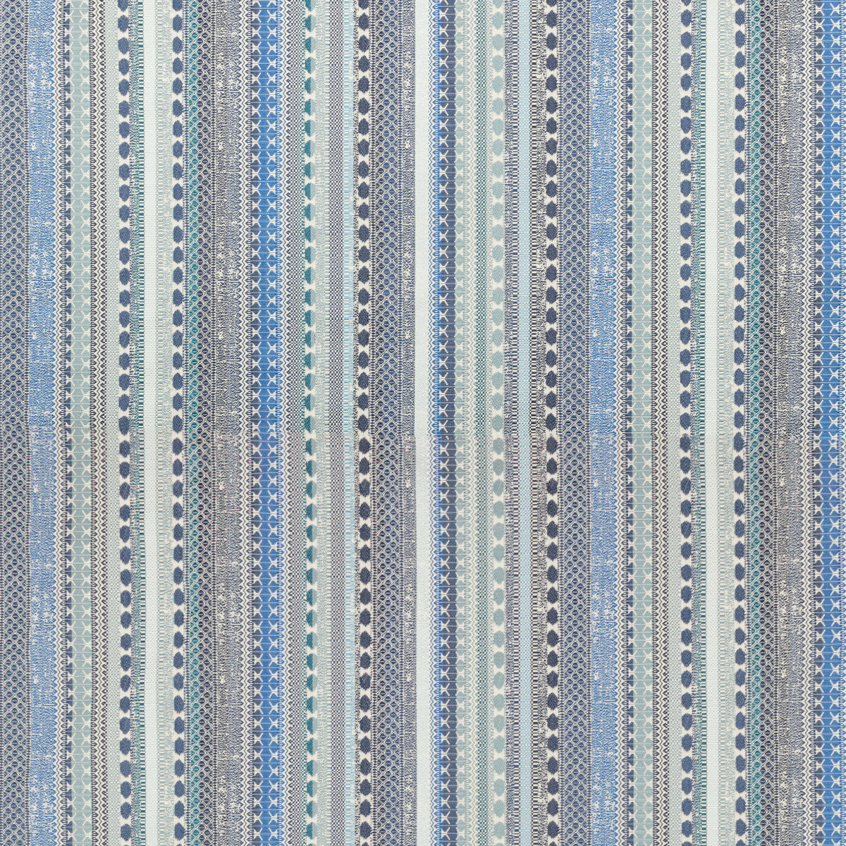 LEE JOFA 2021101.51.0 PALMETE WEAVE INDIGO Fabric - Eade's Wallpaper