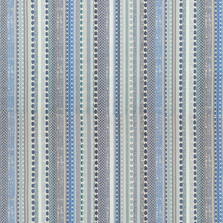 LEE JOFA 2021101.51.0 PALMETE WEAVE INDIGO Fabric - Eade's Wallpaper