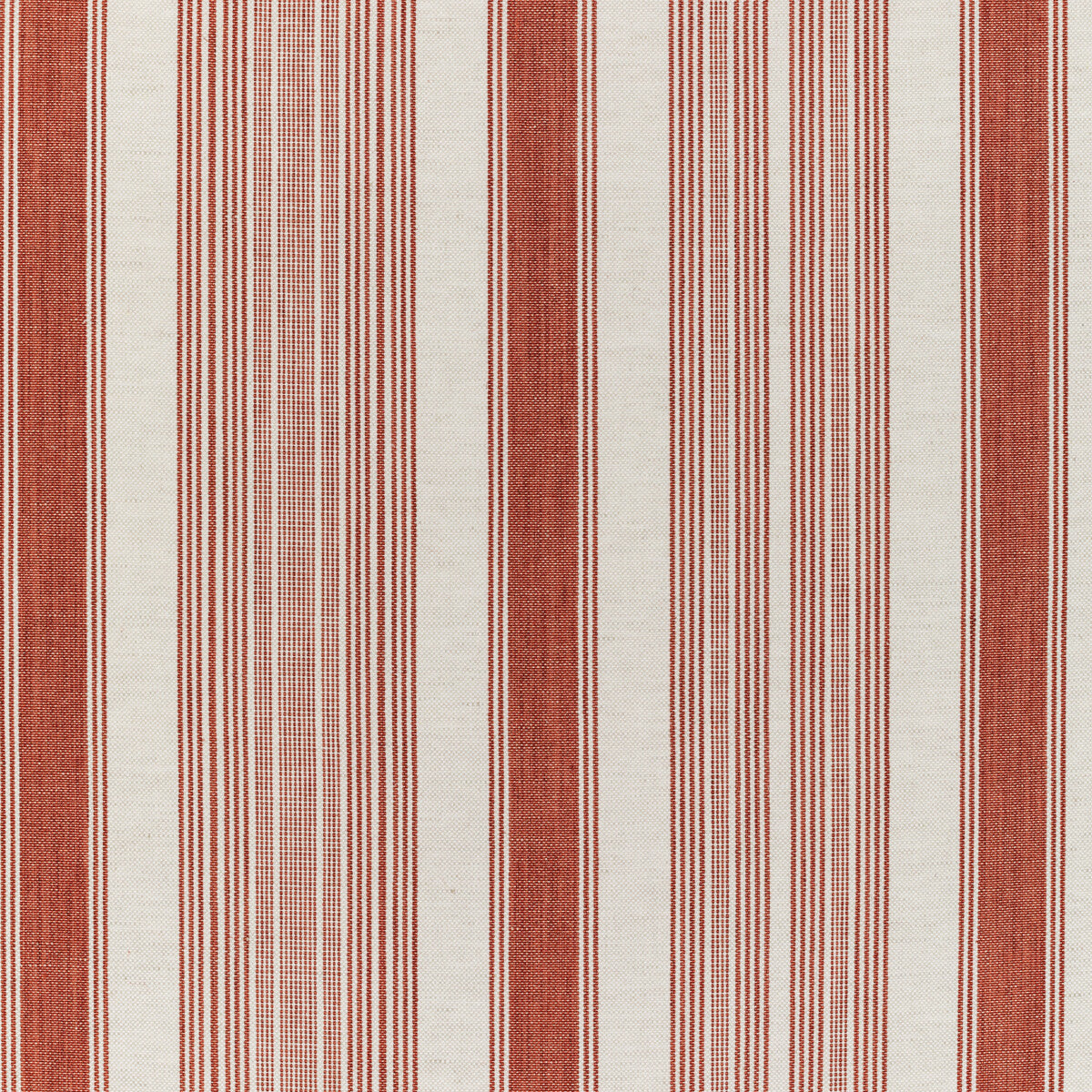 LEE JOFA 2021102.19.0 TABLADA STRIPE BRICK Fabric - Eade's Wallpaper